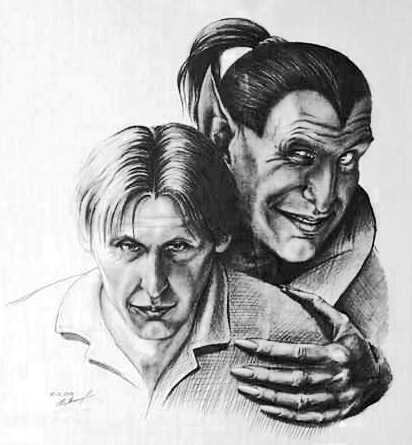 Автопортрет. 1994. Картон, олівець